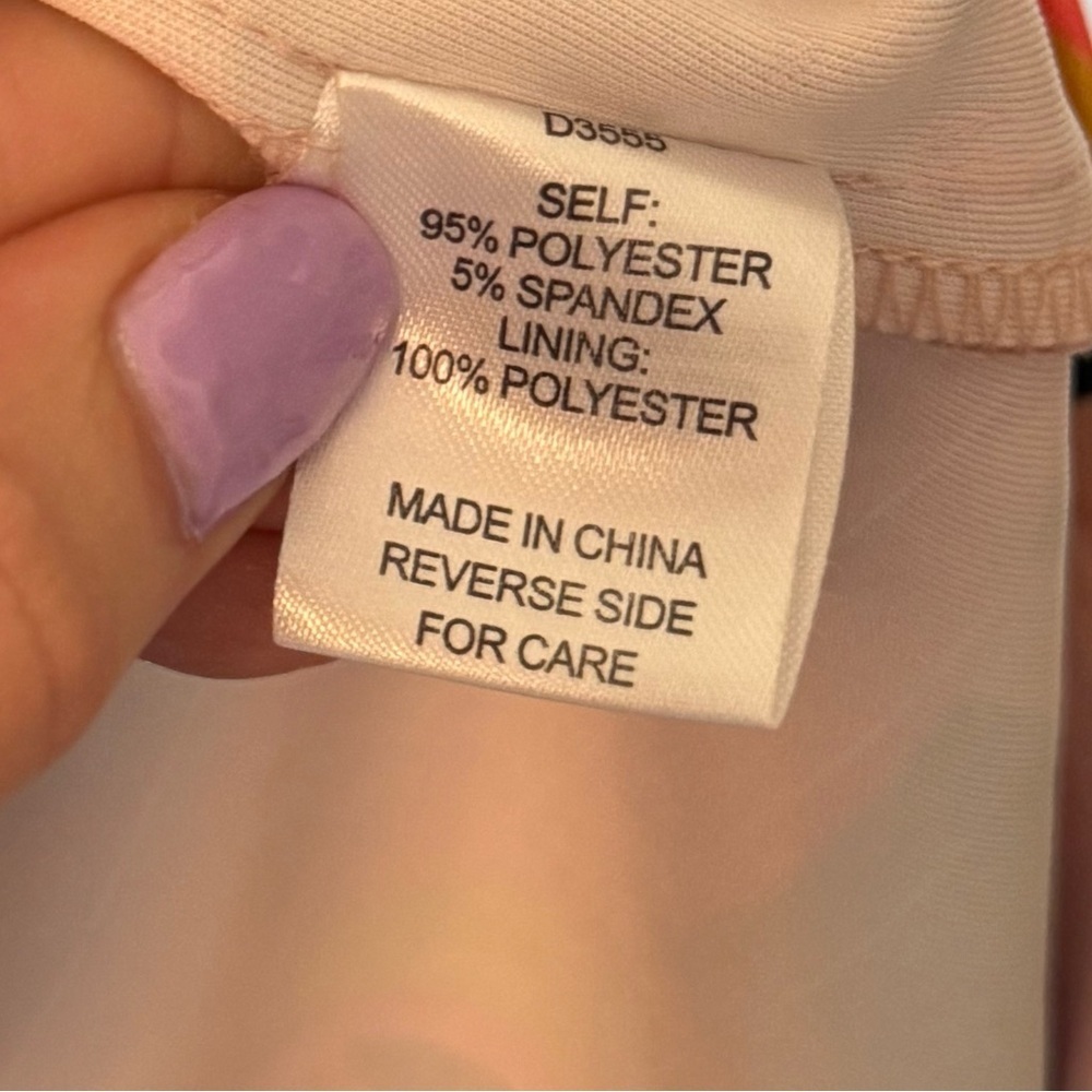 Alexia Admor Victoria One Shoulder Ruffle Pink Tropical Party Mini Dress- Size 8 - Picture 3 of 10